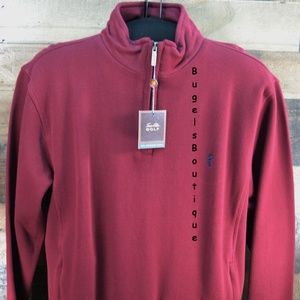 Tasso Elba Golf Soft Thermal Half Zip 100% Cotton